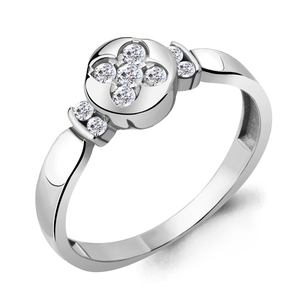 

Кольцо из серебра с фианитом р. 17 Aquamarine 68588А_925_р, 68588А_925_р