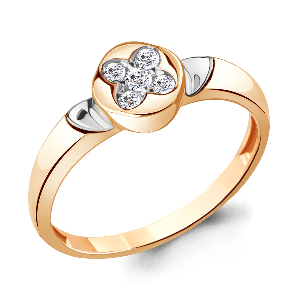 

Кольцо из серебра с фианитом р. 18 Aquamarine 68590А_925_з, 68590А_925_з