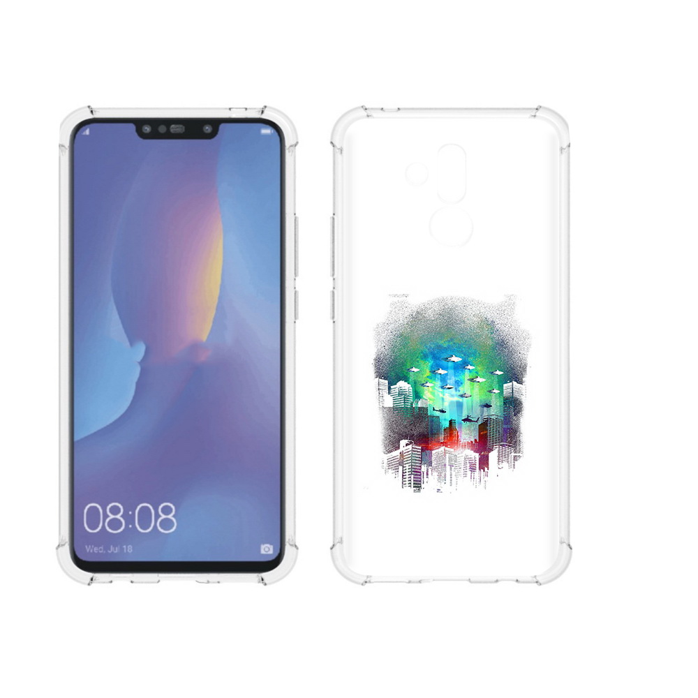

Чехол MyPads Tocco для Huawei Mate 20 Lite город в свечении (PT117828.66.296), Прозрачный, Tocco