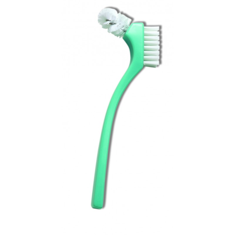 Щетка Curaprox для ухода за зубными протезами зубная щетка miradent для ухода за зубными протезами розовая