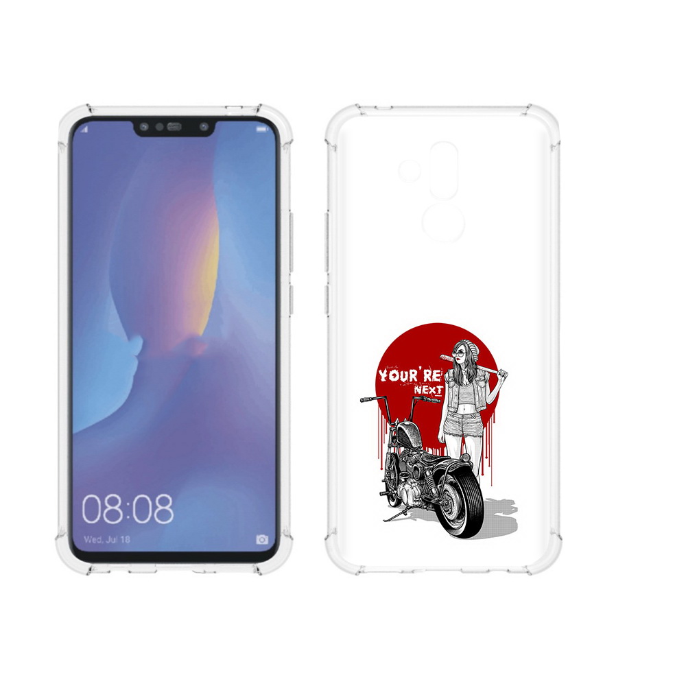 

Чехол MyPads Tocco для Huawei Mate 20 Lite девушка с мотоциклом (PT117828.66.315), Прозрачный, Tocco