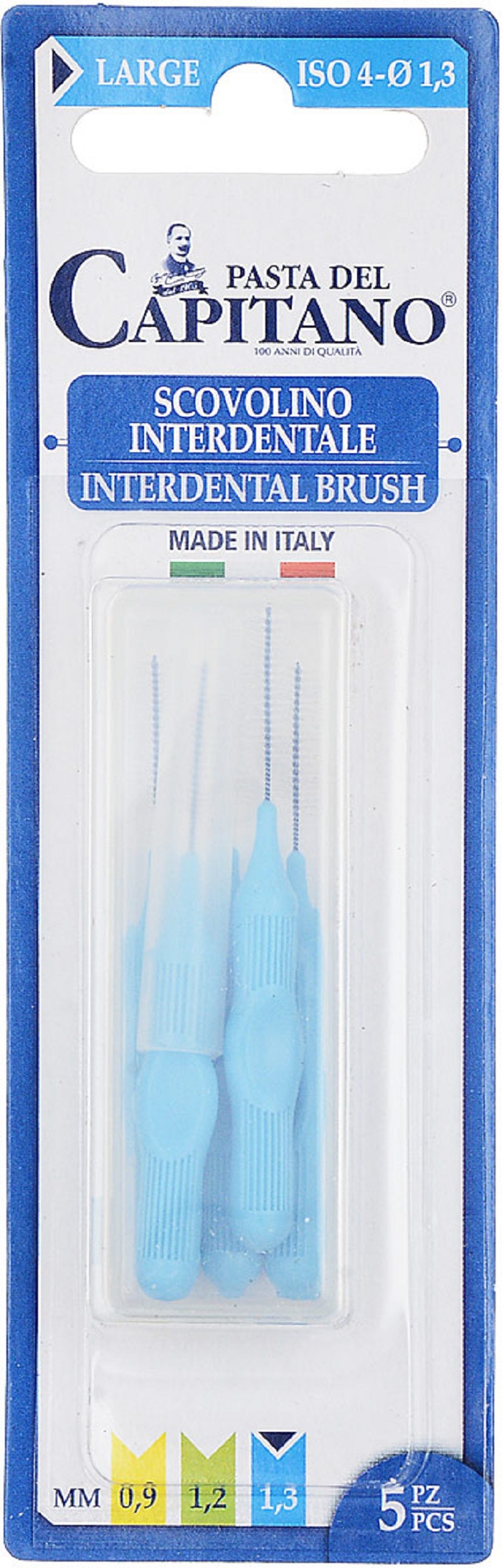 фото Pasta del capitano interdental brush - зубной ёршик 5 шт (iso 3 - ø 1.2)