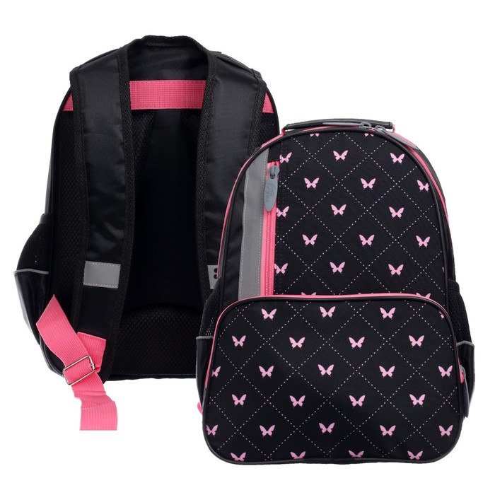 

Рюкзак школьный Calligrata "Бабочки", 37 х 26 х 13 см, эргономичная спинка