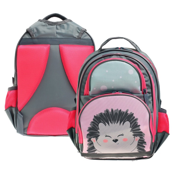 

Рюкзак школьный Calligrata "Ёжик", 36 х 23 х 13 см, эргономичная спинка