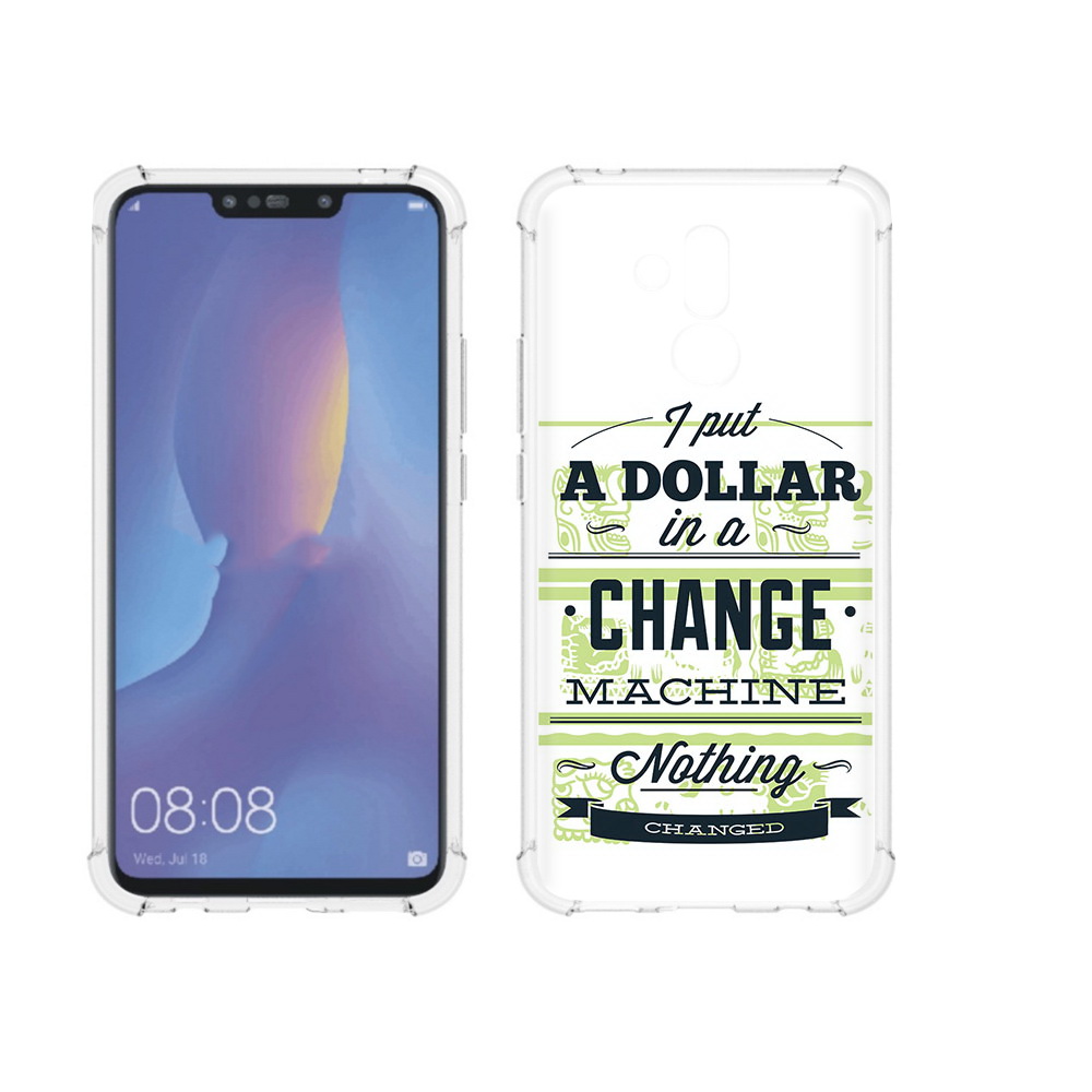 

Чехол MyPads Tocco для Huawei Mate 20 Lite доллар надпись (PT117828.66.336), Прозрачный, Tocco
