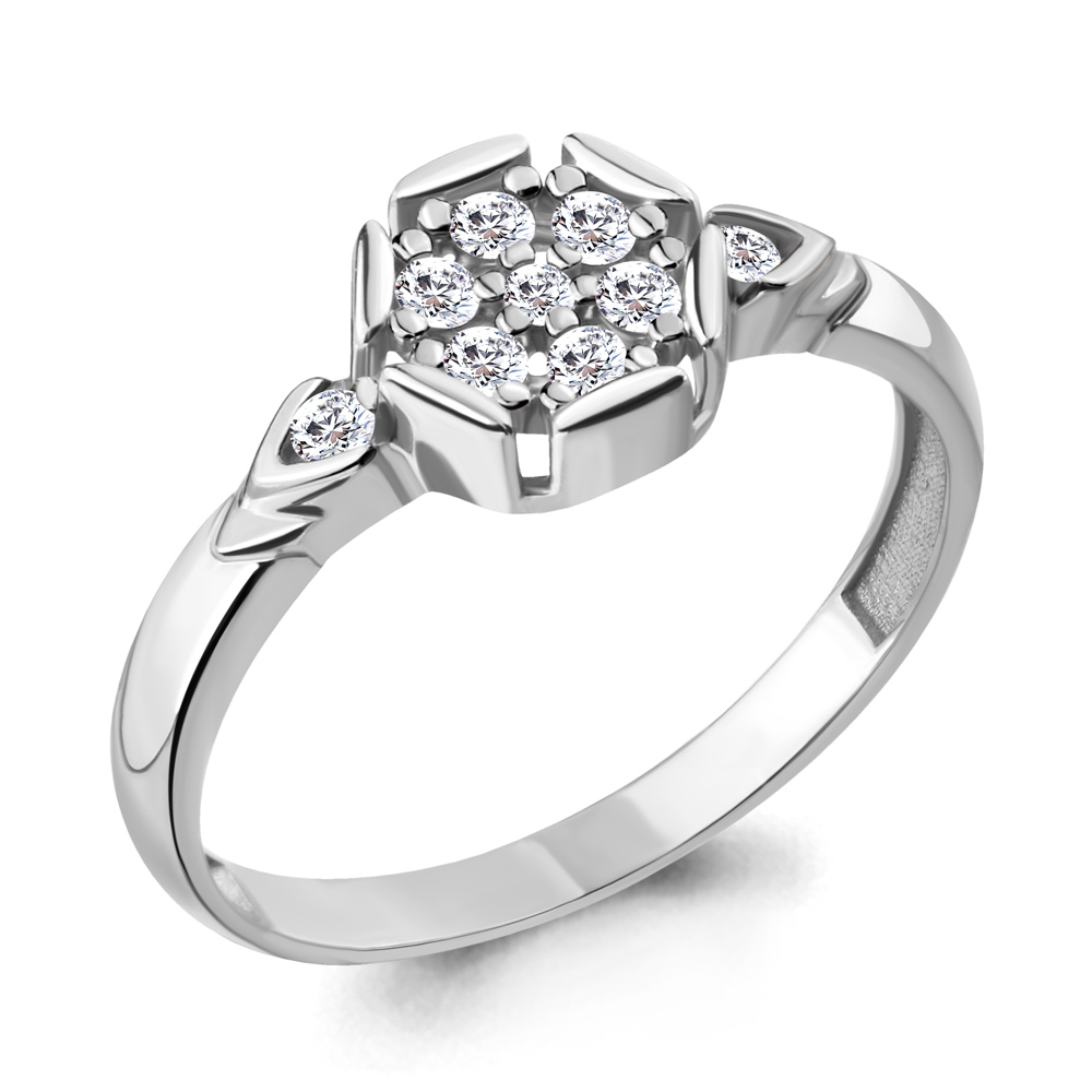 

Кольцо из серебра с фианитом р.  Aquamarine 68603А_925_р, 68603А_925_р
