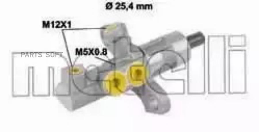 

Тормозной цилиндр главный METELLI 050811