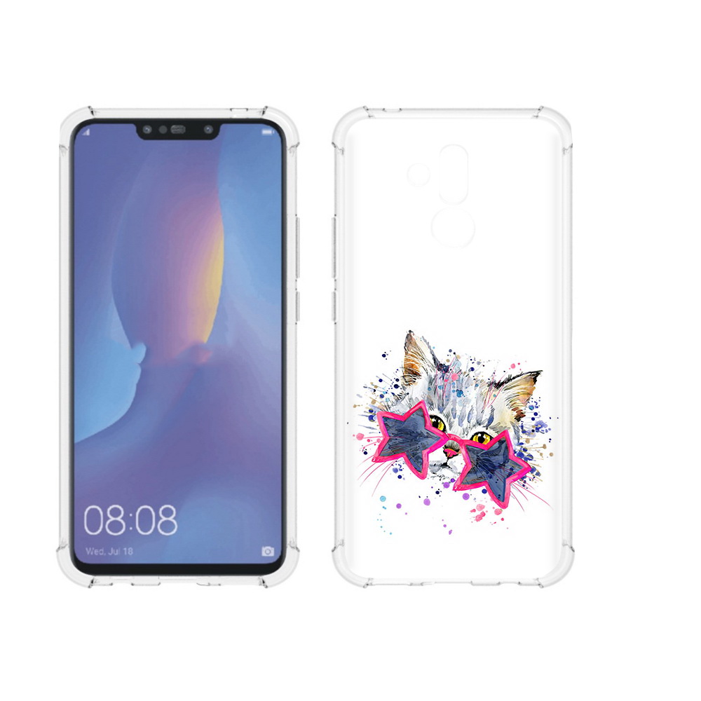 

Чехол MyPads Tocco для Huawei Mate 20 Lite звездные очки (PT117828.66.353), Прозрачный, Tocco