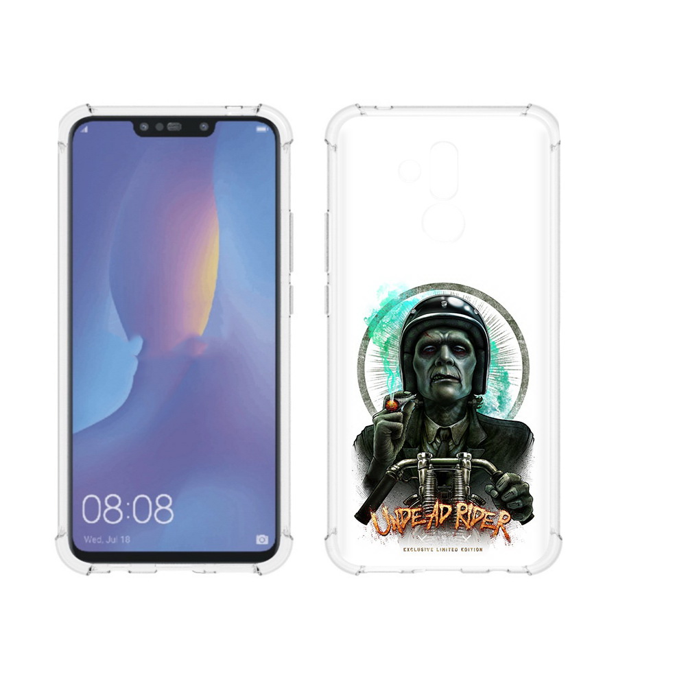 

Чехол MyPads Tocco для Huawei Mate 20 Lite зеленый мужчина с сигаретой на мотоцикле, Прозрачный, Tocco