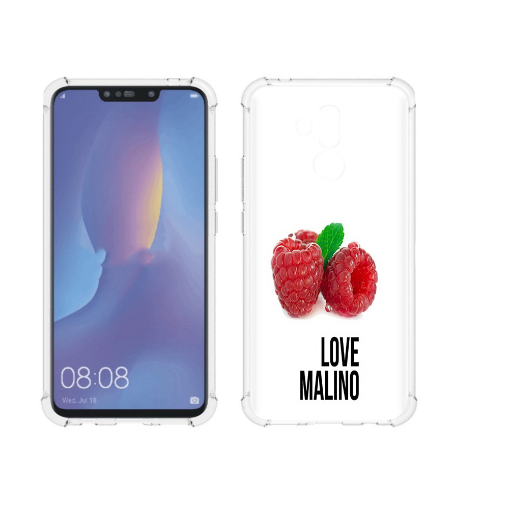 

Чехол MyPads Tocco для Huawei Mate 20 Lite Бренд лове малино (PT117828.66.36), Прозрачный, Tocco
