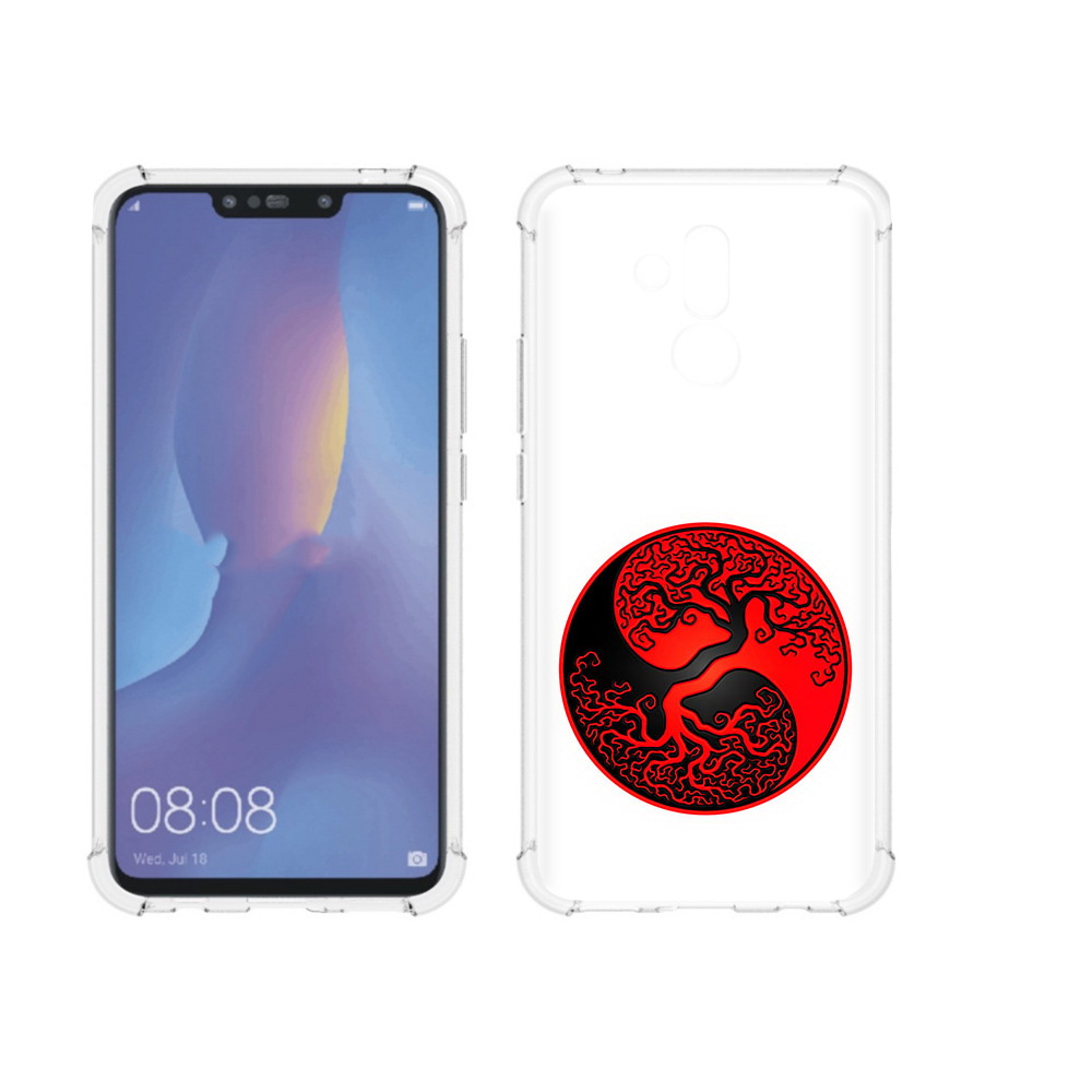 

Чехол MyPads Tocco для Huawei Mate 20 Lite инь янь дерево (PT117828.66.379), Прозрачный, Tocco