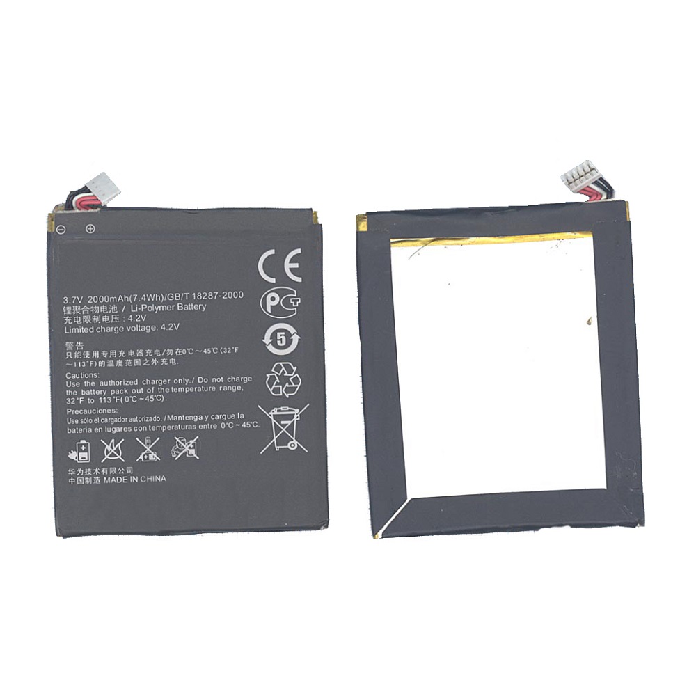 

Аккумуляторная батарея для Huawei S8600 2000mAh/7.4Wh 3,7V HB4M1