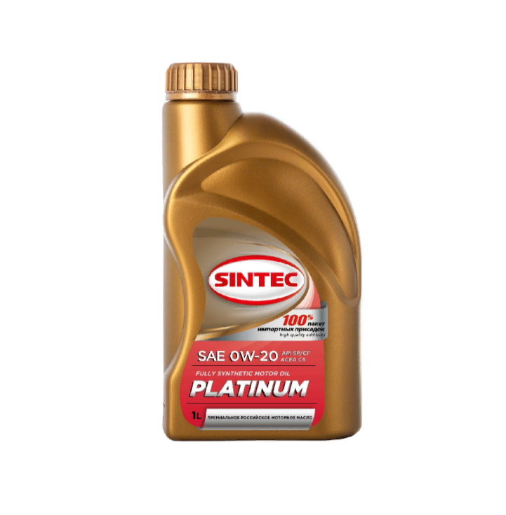 

Моторное масло SINTEC Platinum Sae 0w20 Api Sp/Cf Acea C5