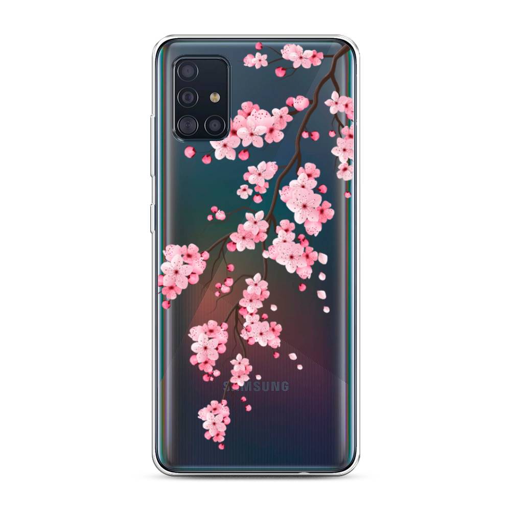 фото Чехол awog "розовая сакура" для samsung galaxy a51