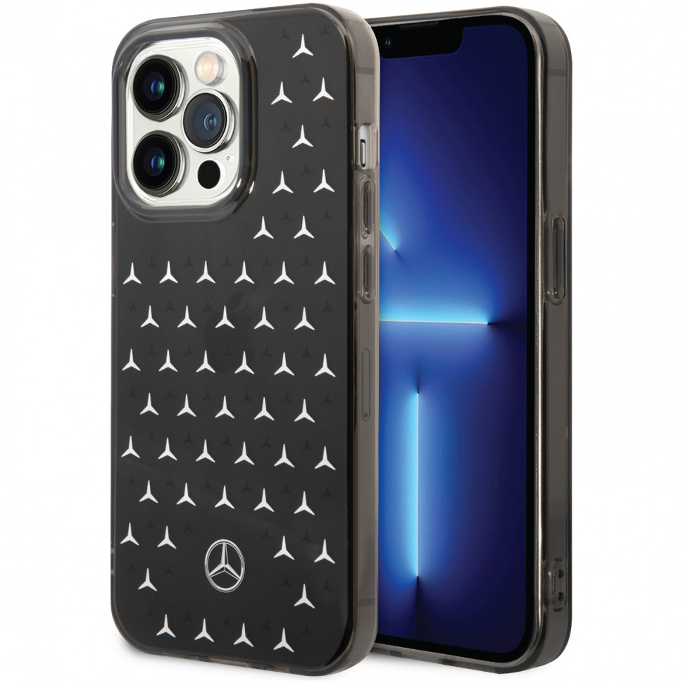 

Чехол Mercedes Double layer Stars Hard для iPhone 14 Pro Черный, PC/TPU Double layer Stars Hard