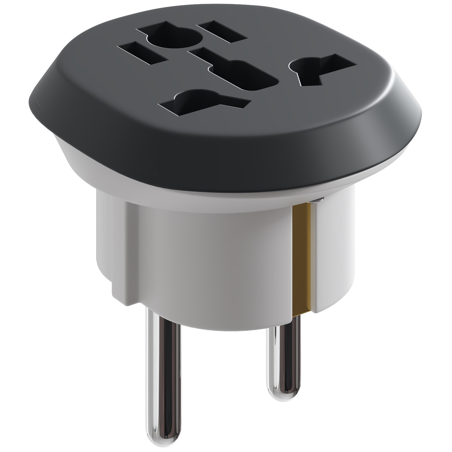 Адаптер сетевой на евровилку GSMIN Travel Adapter WIN-18 250В 16А 195₽