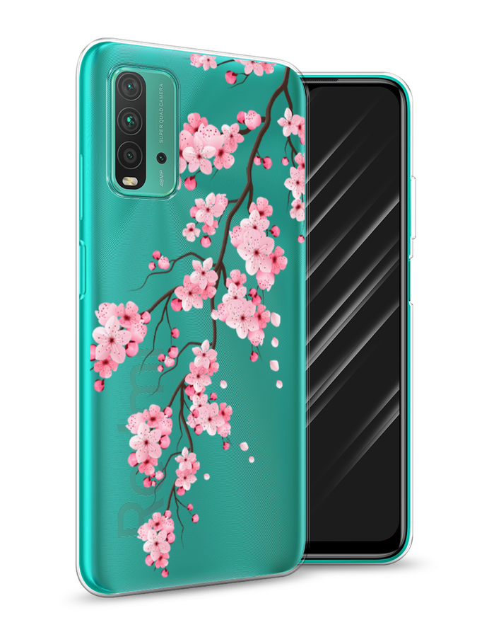 

Чехол Awog на Xiaomi Redmi 9T "Розовая сакура", Розовый;коричневый, 39850-8