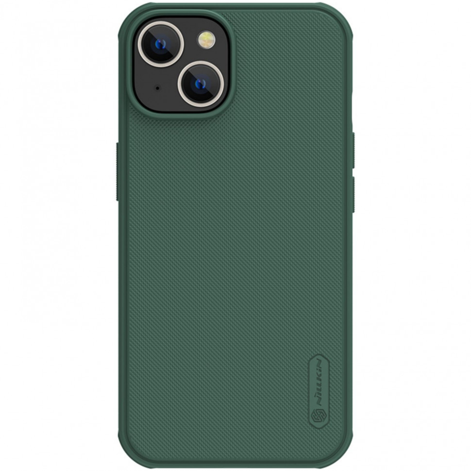 фото Чехол nillkin super frosted shield pro case для iphone 14 plus, цвет темно-зеленый