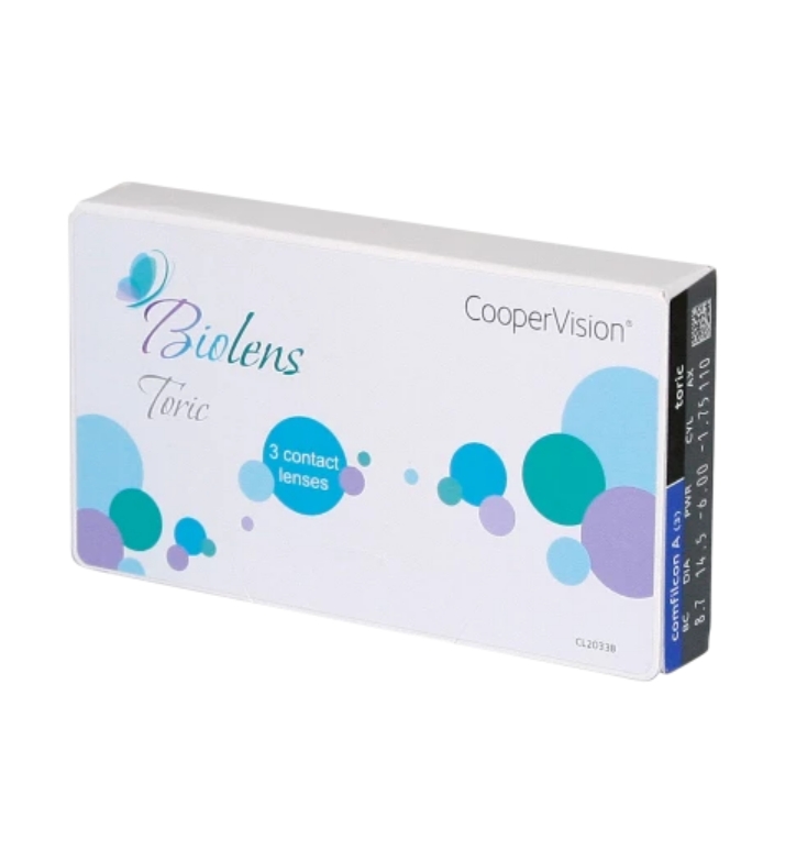 

Контактные линзы Biolens Toric 3 линзы -2,25/-1,75/180, TORIC 3 линзы