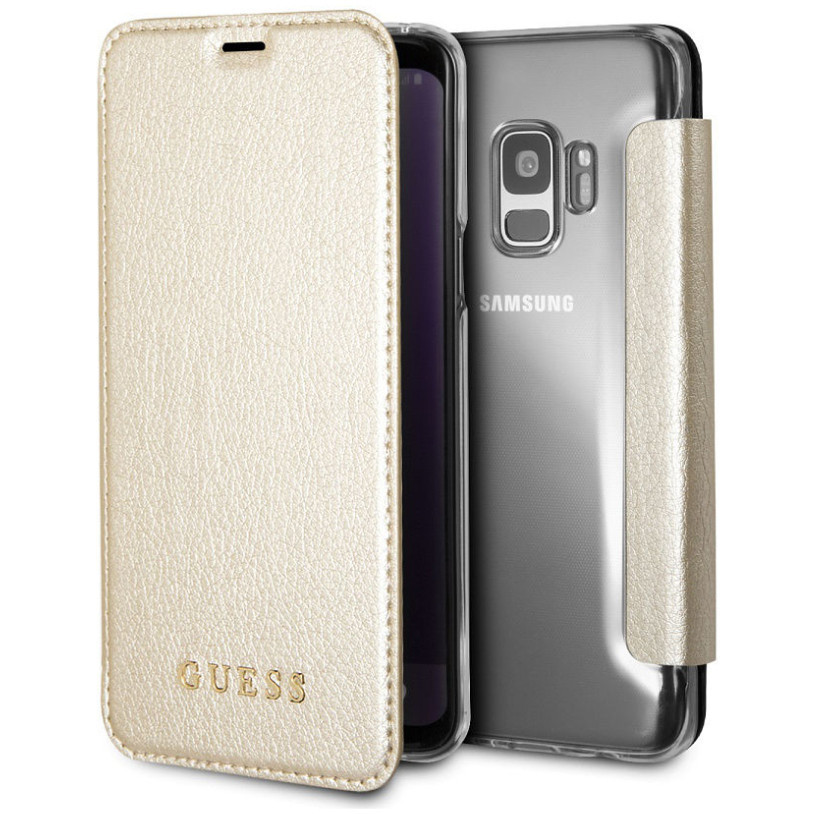 Чехол-книжка CG Mobile Guess Iridescent Booktype PU для Galaxy S9, Золотой