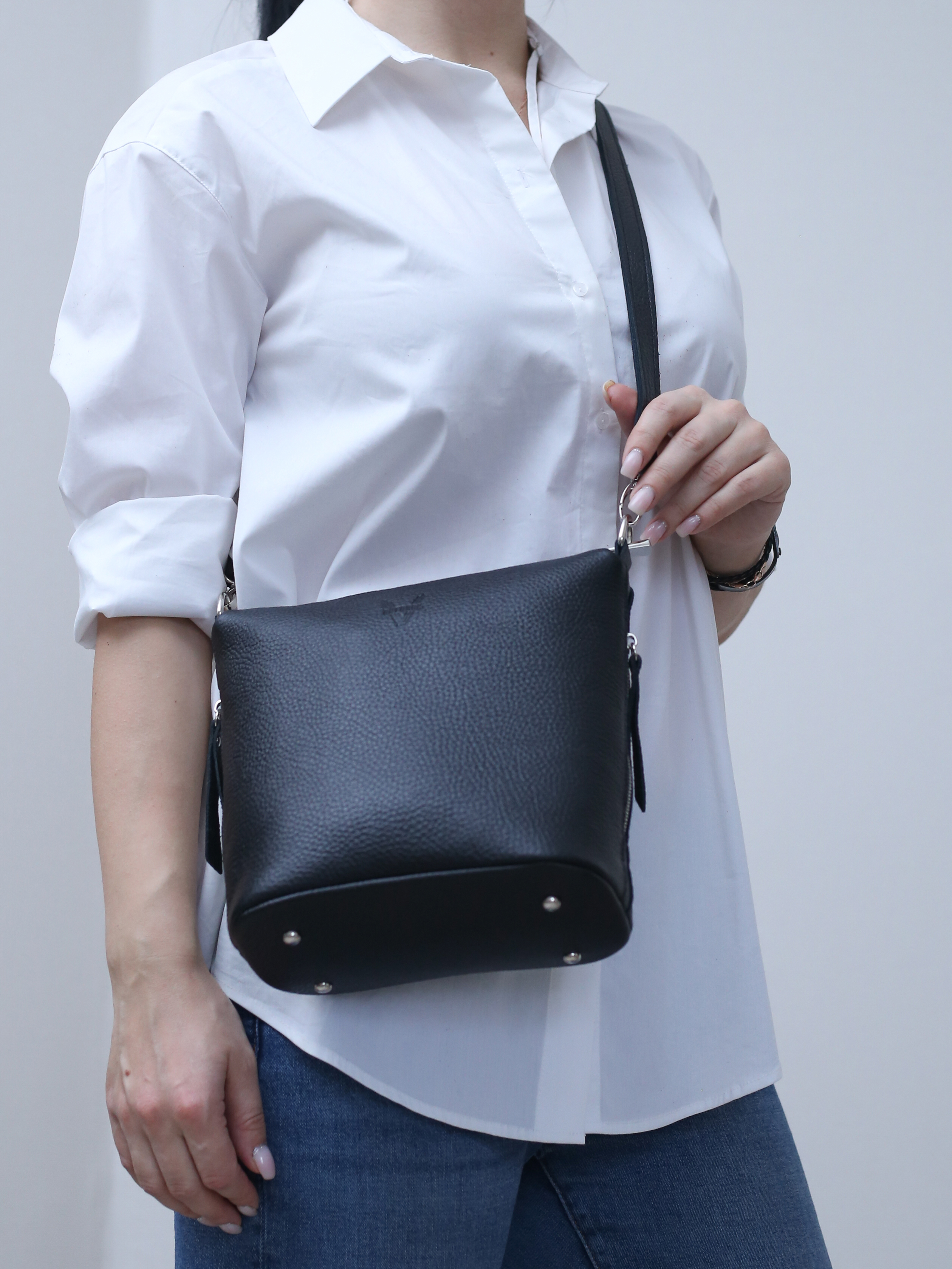 Сумка женская AKTORRIS 7А1, черный/графит