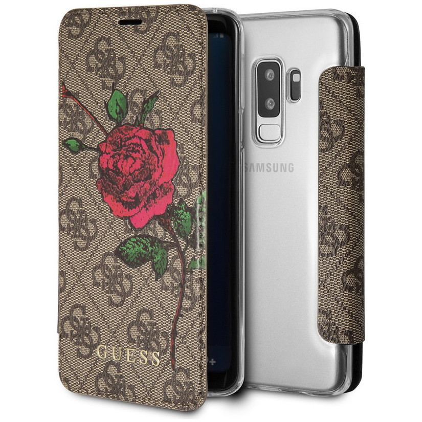 

Чехол-книжка Guess Flower desire 4G Booktype PU/Roses для Galaxy S9 Plus, Коричневый, Flower Desire 4G Booktype PU/Roses