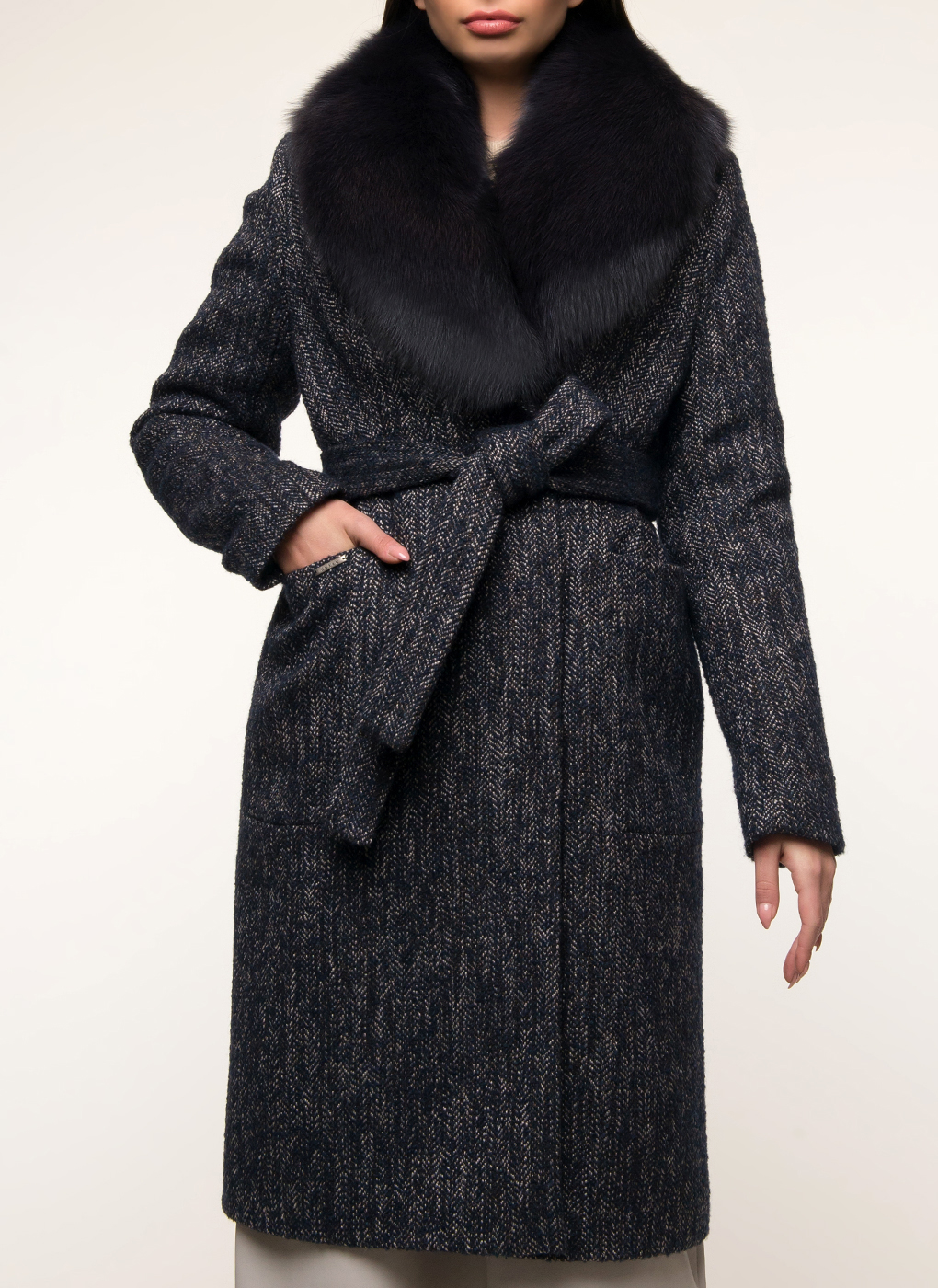 

Пальто женское idekka 36132 разноцветное 44, 36132