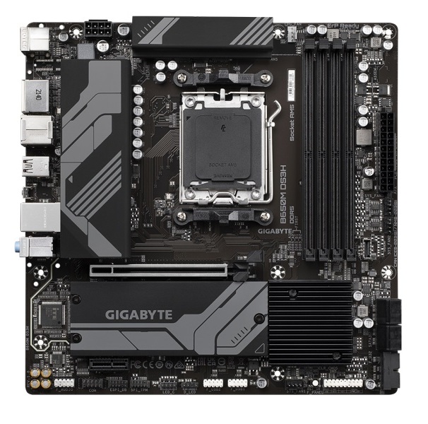 Плата материнская Gigabyte B650M DS3H Socket AM5, B650, 4xDDR5-5200, HDMI+DP+DP