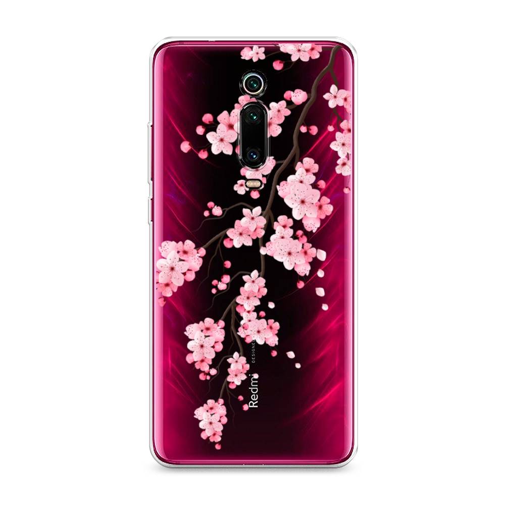 

Чехол Awog на Xiaomi Redmi K20 "Розовая сакура", Розовый;коричневый, 35550-8