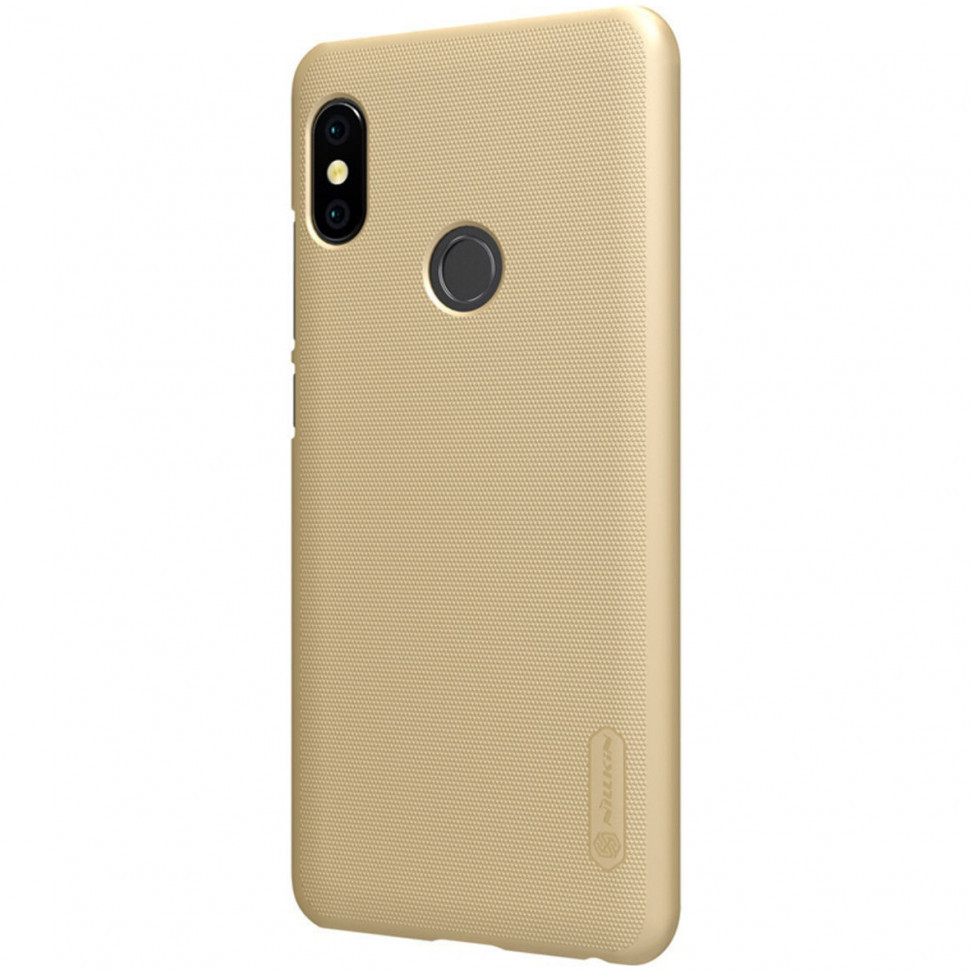 фото Чехол nillkin frost shield hard pc для xiaomi redmi note 5/5 pro, цвет золотой