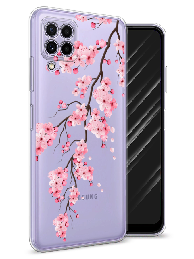 

Чехол Awog на Samsung Galaxy A22 / Самсунг A22 "Розовая сакура", Розовый;коричневый, 2103150-8