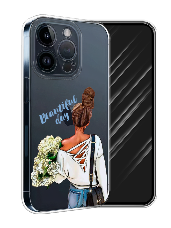 

Чехол Awog на Apple iPhone 15 Pro "Beautiful day vector", Коричневый;белый;зеленый, 15750-1