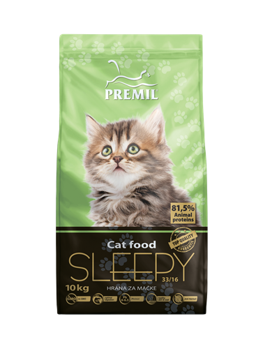 

Сухой корм для кошек PREMIL Sleepy полнорационный, 10 кг