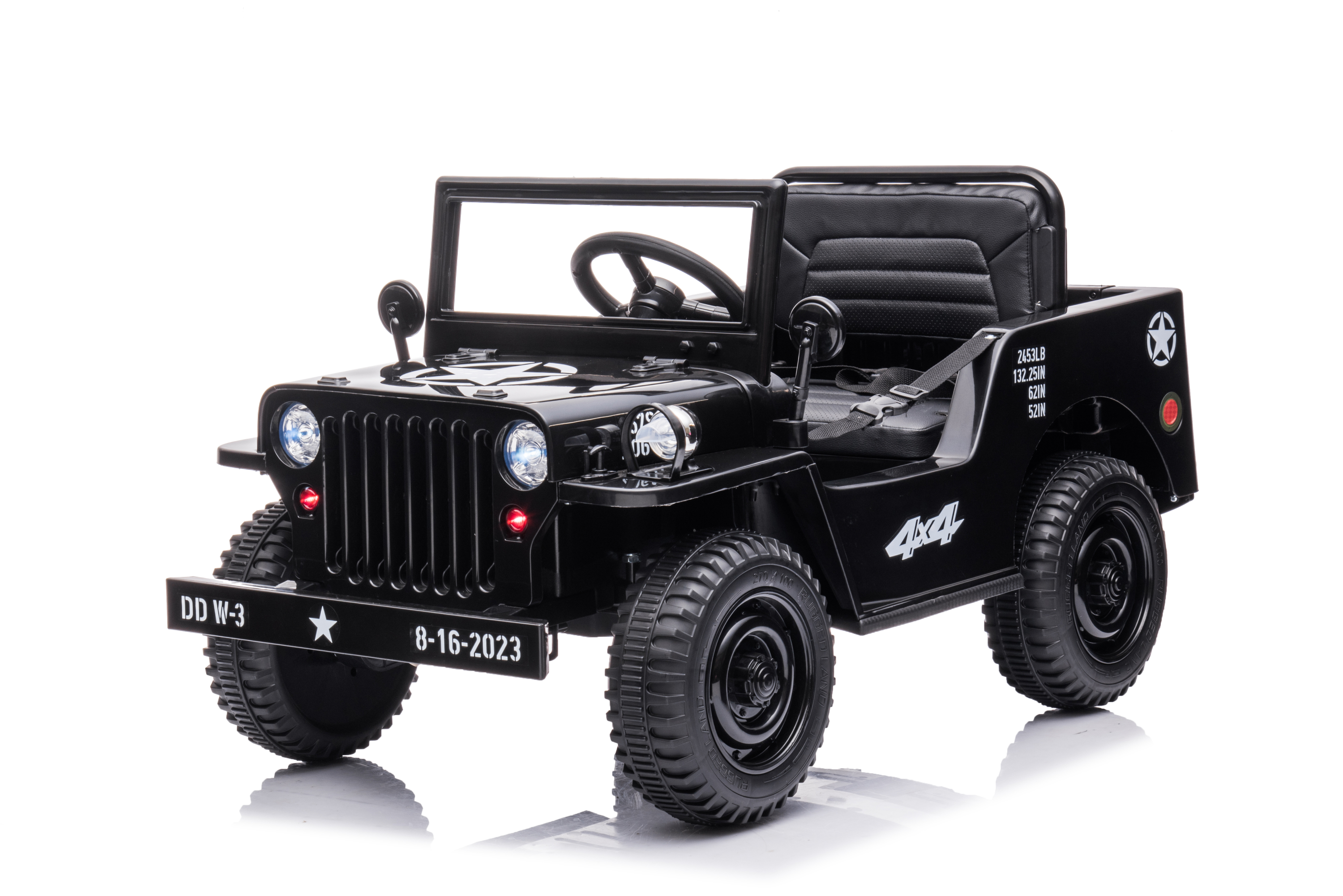 Детский полноприводный электромобиль на аккумуляторе Jeep Willys 4x4 mini