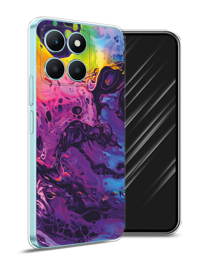 

Чехол Awog на Honor X6A "ACID fluid", Бордовый, 6122050-1