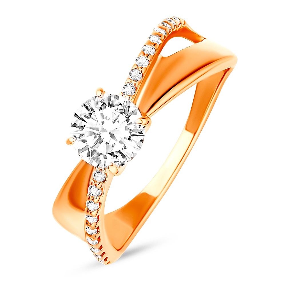 

Кольцо из серебра р. , 585Gold 701012483, фианит, 701012483
