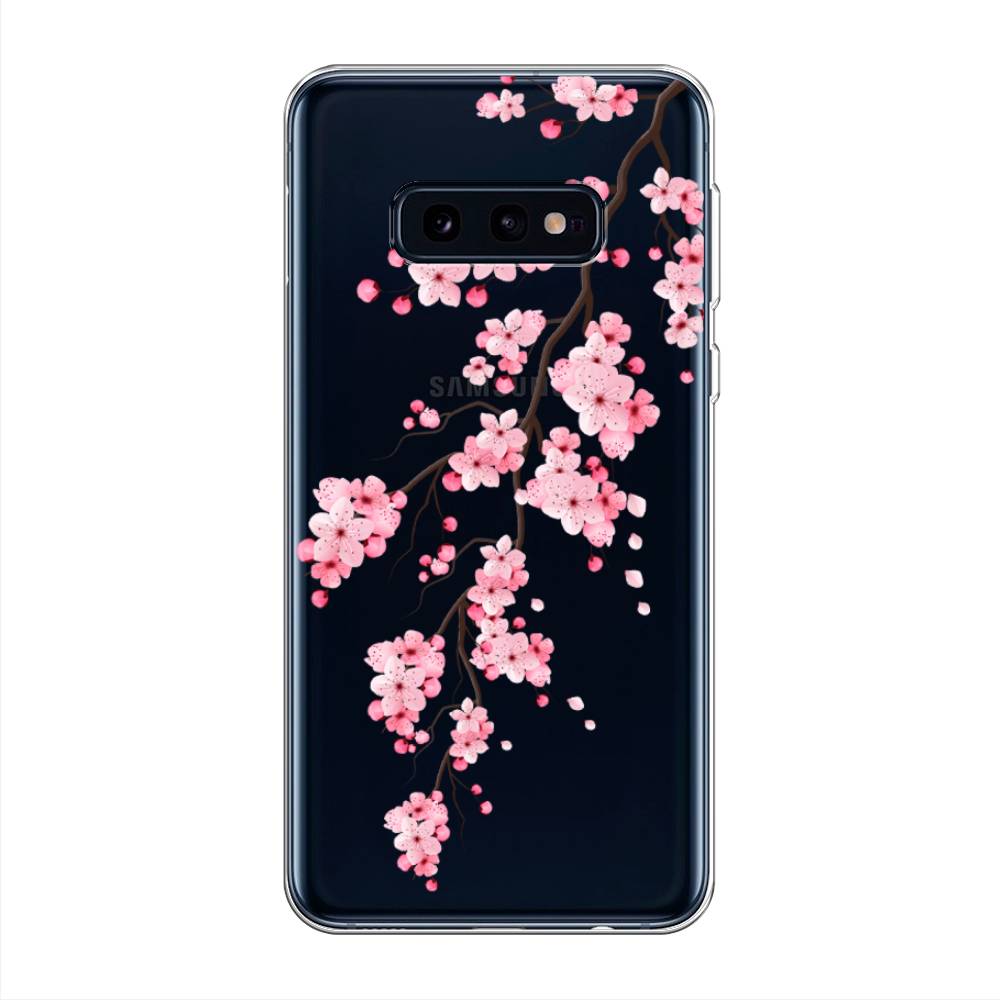 фото Чехол awog "розовая сакура" для samsung galaxy s10e