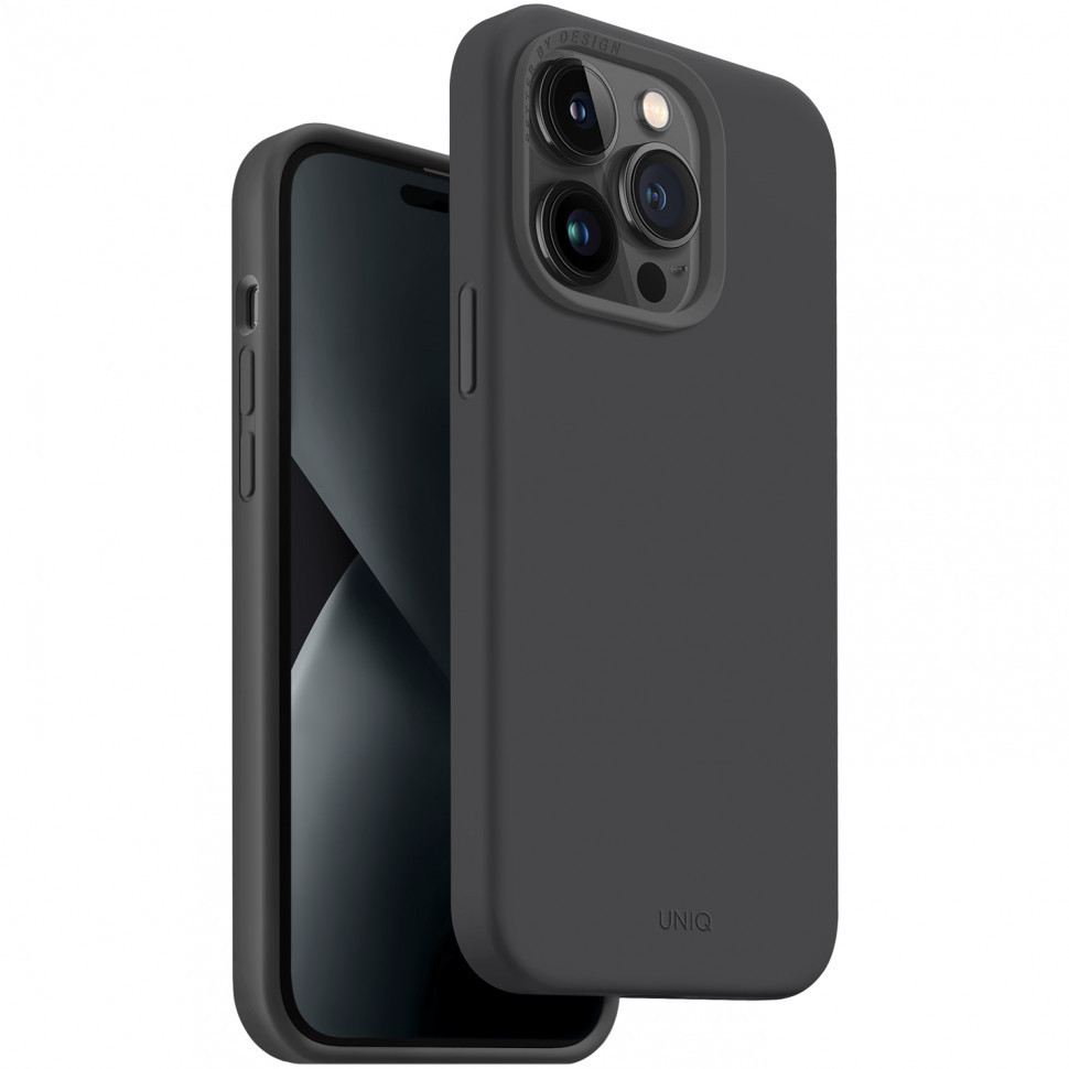 

Чехол Uniq LINO MagSafe для iPhone 14 Pro Max, Серый (Grey), LINO (MagSafe)