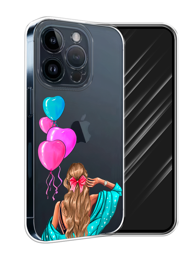 

Чехол Awog на Apple iPhone 15 Pro "День Рождения", Голубой;розовый;бежевый, 15750-1