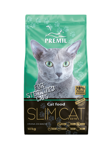 

Сухой корм для кошек PREMIL Slim Cat полнорационный, 10 кг