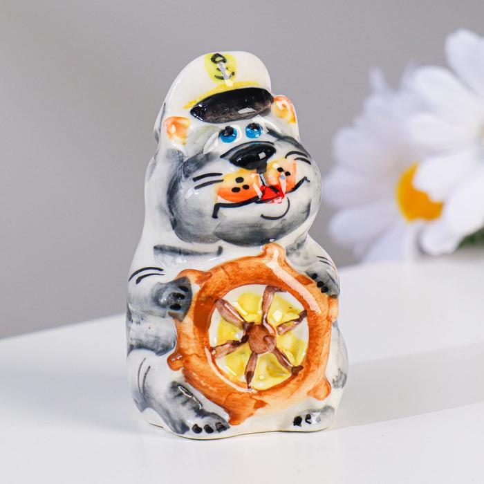 

Сувенир "Кот Вий", гжель цвет, Разноцветный