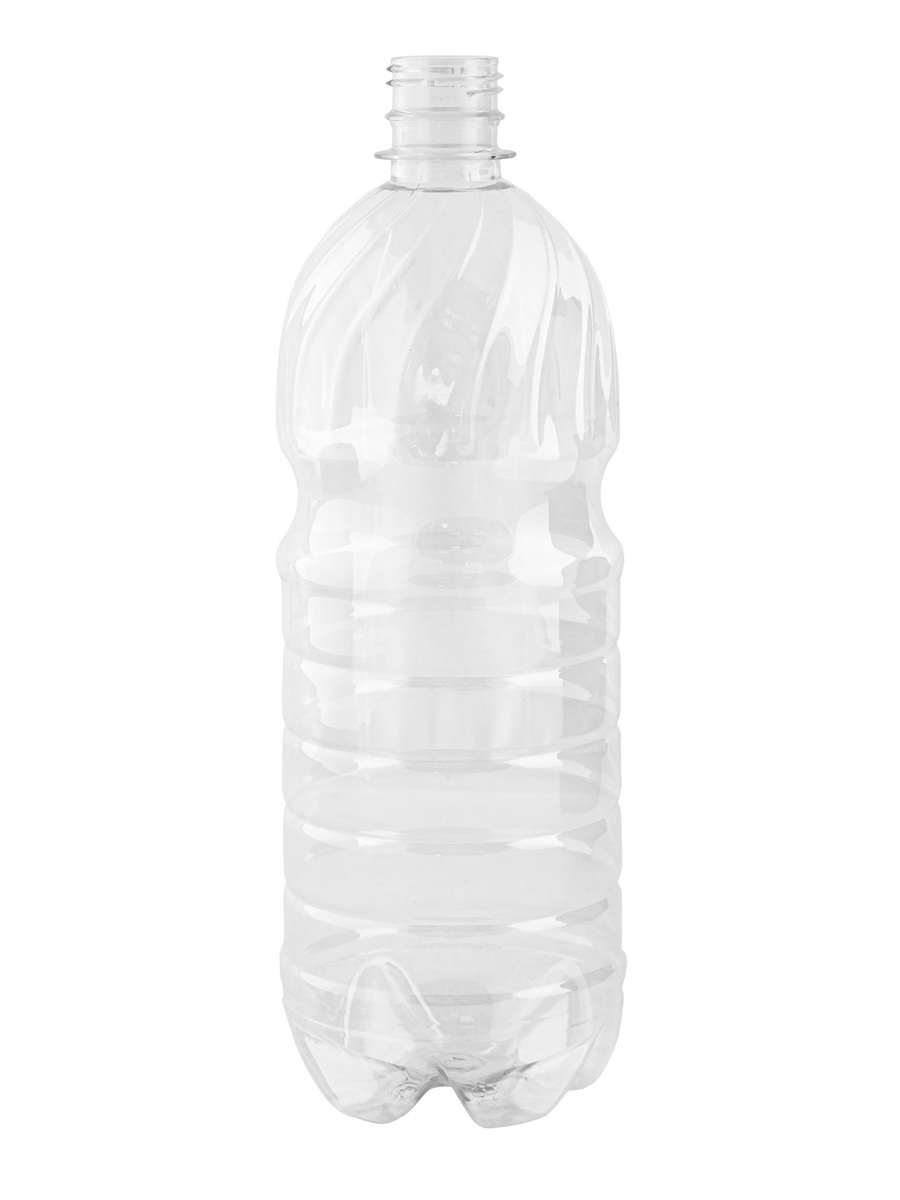 Бутылка пивная МАСТЕРПЭТ с узким горлом круглая с пробкой 1000 мл 100 шт