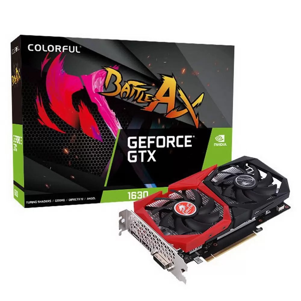 

Видеокарта Colorful NVIDIA GeForce GTX 1630, Черный, GeForce GTX 1630