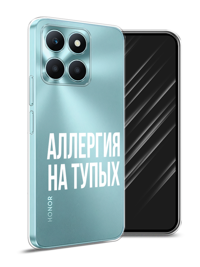 

Чехол Awog на Honor X6A "Аллергия на тупых", Прозрачный;бежевый, 6122050-1