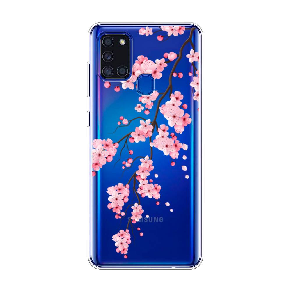 фото Чехол awog "розовая сакура" для samsung galaxy a21s