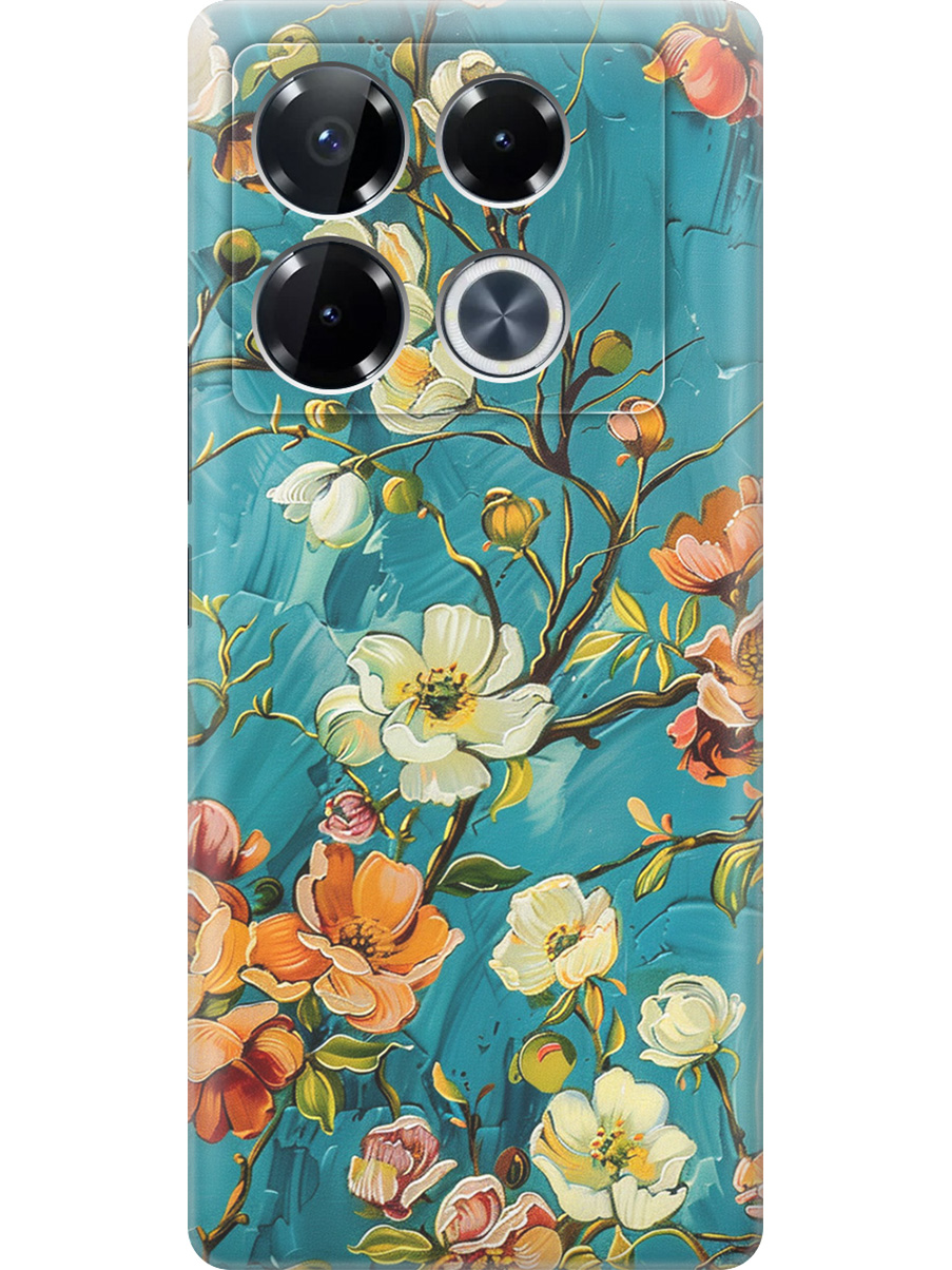

Силиконовый чехол на Infinix Note 40 Pro/40 Pro 5g/40 Pro+ 5g с принтом 815181, Прозрачный;белый;голубой, 782627023