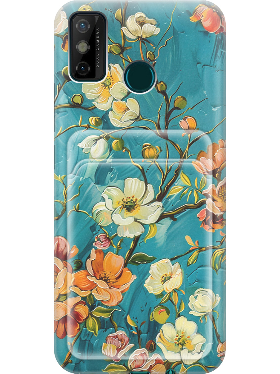 

Силиконовый чехол на Tecno Spark 6 Go с принтом с карманом для карты прозрачный 815186, Прозрачный;белый;голубой, 741735623