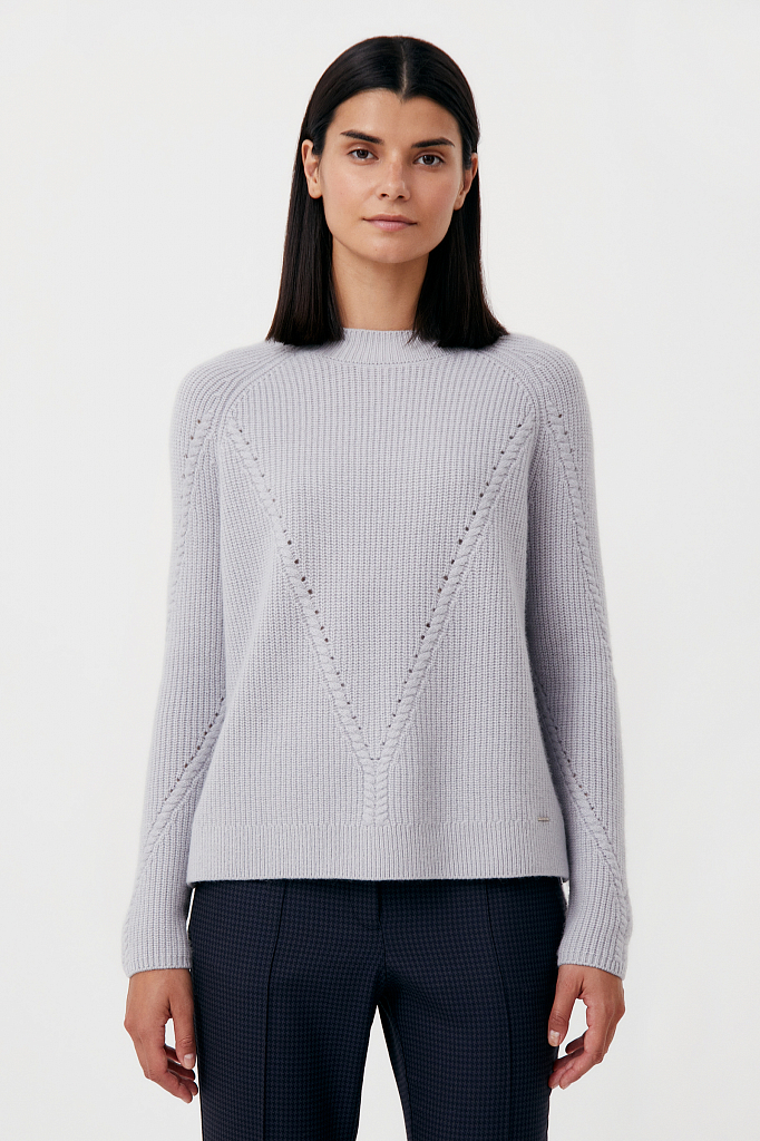 

Джемпер женский Finn Flare серый, FAB11196