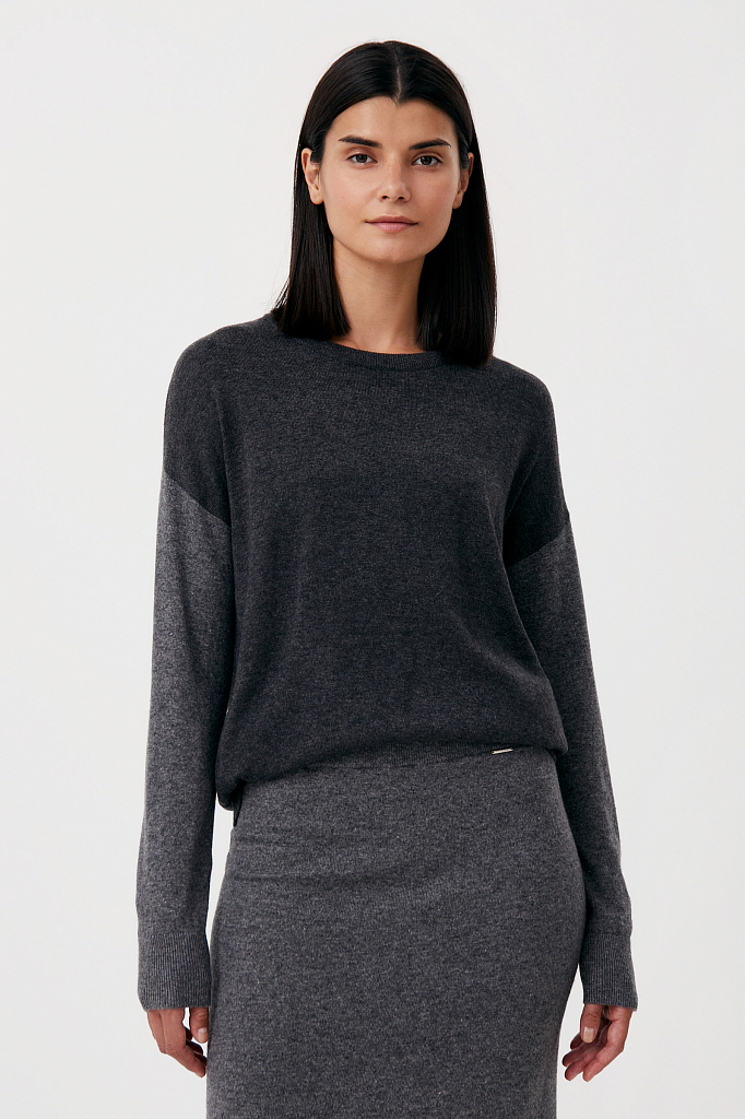 

Джемпер женский Finn Flare FAB11133 черный XL, FAB11133