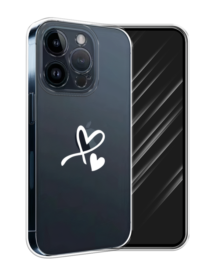 

Чехол Awog на Apple iPhone 15 Pro "Сердечко минимализм", Белый, 15750-1